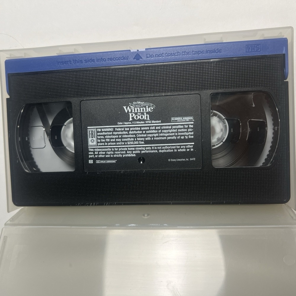 The Many Adventures of Winnie the Pooh (VHS, 1996)